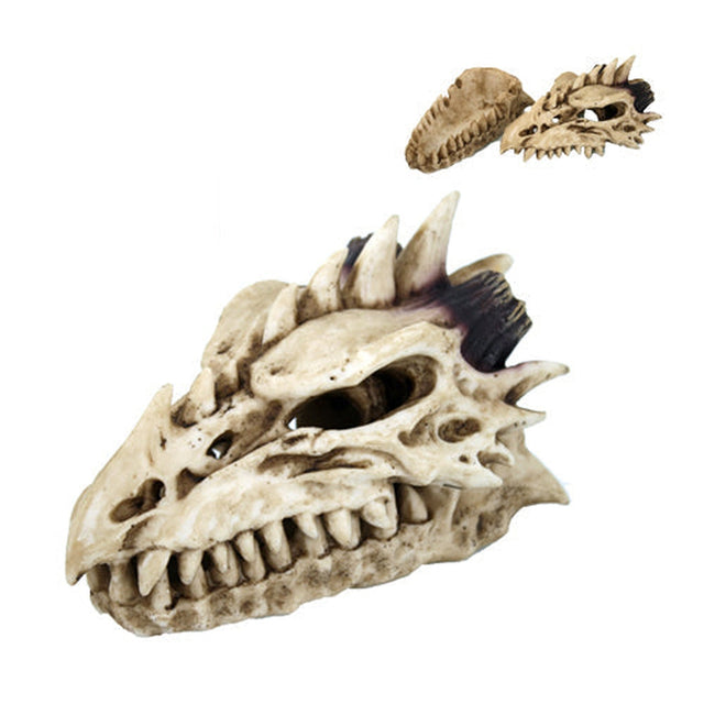 8" Dragon Skull Stick Incense Holder Box - Magick Magick.com