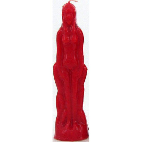 8" Female Candle - Red - Magick Magick.com