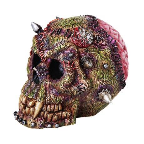 8" Frankenstein Brain Skull Statue - Magick Magick.com