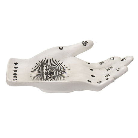 8" Palmistry Hand Tray Trinket Dish - Magick Magick.com