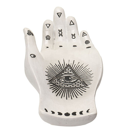 8" Palmistry Hand Tray Trinket Dish - Magick Magick.com