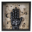 8" Palmistry Wall Plaque in Black - Magick Magick.com