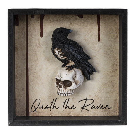8" Quoth the Raven Wall Plaque - Magick Magick.com