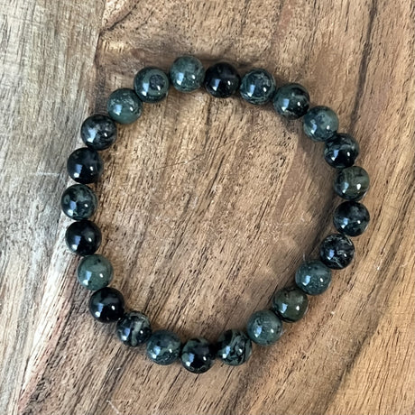 8 mm Elastic Bracelet Round Beads - Kambaba Jasper - Magick Magick.com