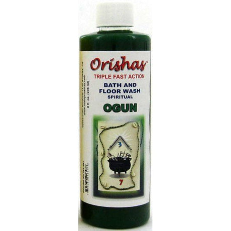 8 oz Bath & Floor Wash - Orisha - Ogun - Magick Magick.com