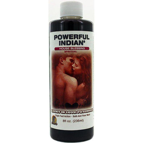 8 oz Indio Powerful Indian Spiritual Bath & Floor Wash - Patchouli - Lovers - Magick Magick.com