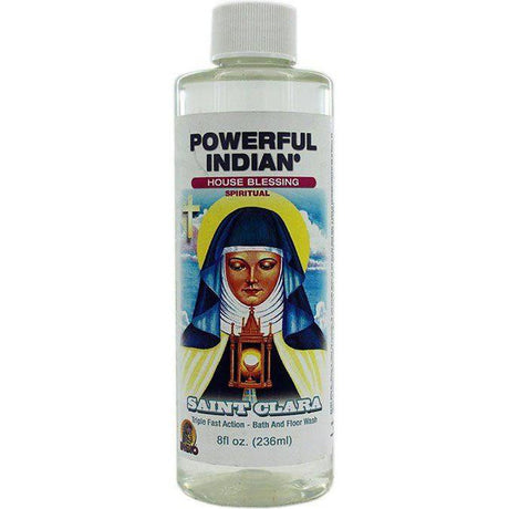 8 oz Indio Powerful Indian Spiritual Bath & Floor Wash - St. Clara - Magick Magick.com