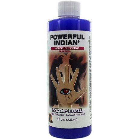 8 oz Indio Powerful Indian Spiritual Bath & Floor Wash - Stop Evil - Magick Magick.com