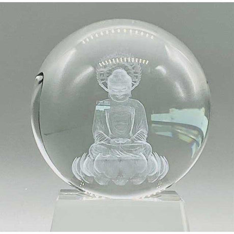 80 mm Clear Buddha Gazing Ball - Magick Magick.com