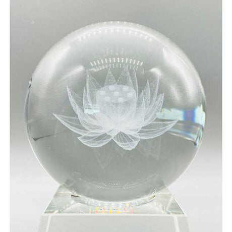 80 mm Clear Lotus Gazing Ball - Magick Magick.com