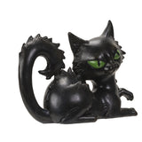 8.2" Black Cat Laying Down Statue - Magick Magick.com