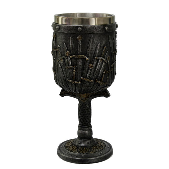 8.25" Chalice / Goblet - Sword - Magick Magick.com