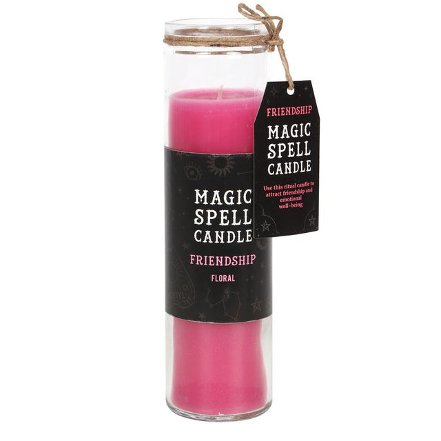 8.25" Magic Spell Candle - Friendship (Floral) - Magick Magick.com