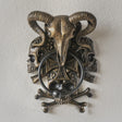 8.25" Ram & Skull Door Knocker - Magick Magick.com