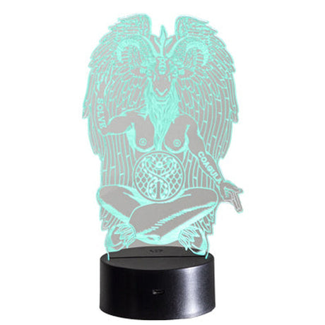 8.5" Baphomet 3D LED Light - Magick Magick.com