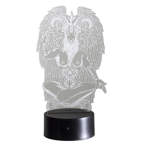8.5" Baphomet 3D LED Light - Magick Magick.com