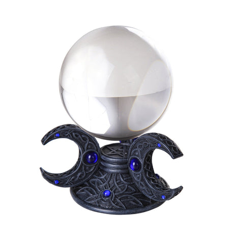 8.5" Triple Moon Crystal Gazing Ball - Magick Magick.com