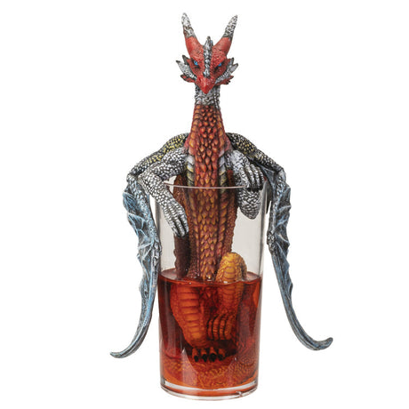 8.75" Long Island Ice Tea Dragon Statue - Magick Magick.com