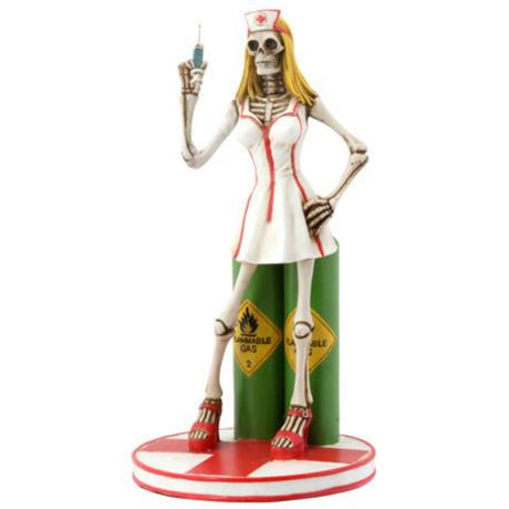 8.75" Skeleton Statue - Sexy Nurse - Magick Magick.com