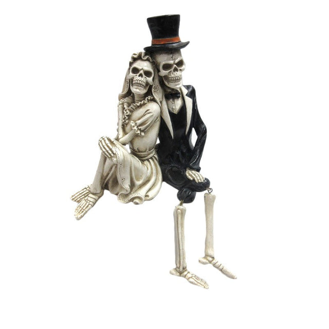 8.75" Skeleton Statue - Wedding Couple Sitter - Magick Magick.com