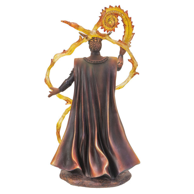 9" Anne Strokes Elemental Magic Statue - Fire Wizard - Magick Magick.com