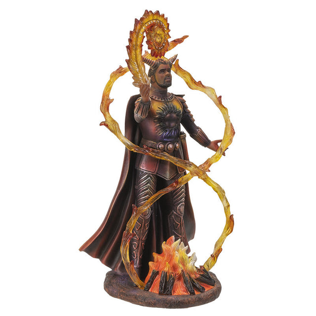9" Anne Strokes Elemental Magic Statue - Fire Wizard - Magick Magick.com