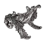 9" Antique Silver Rose Wine Holder - Magick Magick.com