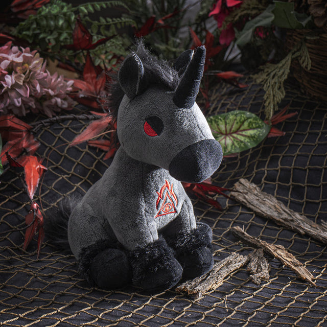 9" Black Unicorn Plush Doll - Magick Magick.com