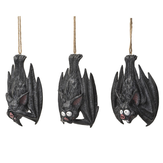 9" Hanging Bats Set - See, Hear, Speak No Evil (Set of 3) - Magick Magick.com