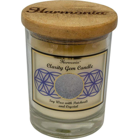 9 oz Harmonia Soy Gem Candle - Clarity - Crystal - Magick Magick.com