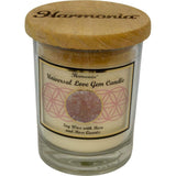 9 oz Harmonia Soy Gem Candle - Universal Love - Rose Quartz - Magick Magick.com