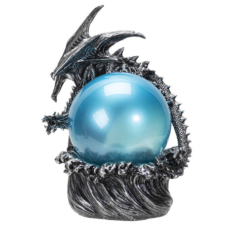 9.25" Dragon LED Light Up Orb Ball Statue - Magick Magick.com