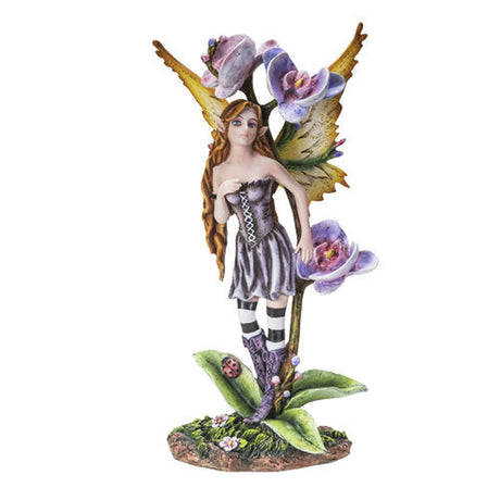 9.25" Fairy Statue - Orchid Fairy - Magick Magick.com