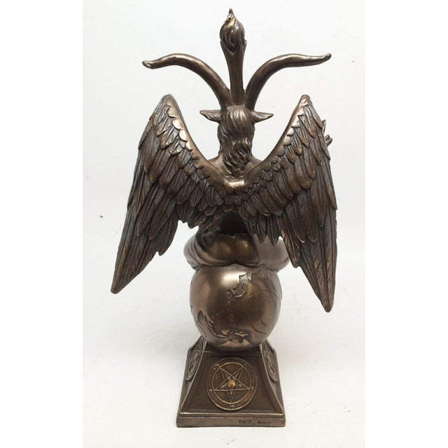 9.5" Baphomet Sabbatic Sculpture in Bronze - Magick Magick.com