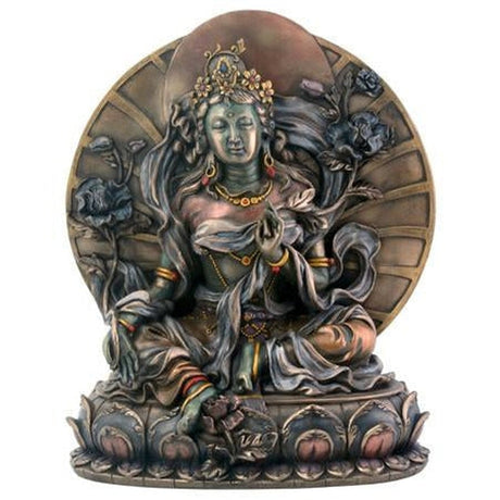 9.5" Green Tara Statue - Magick Magick.com