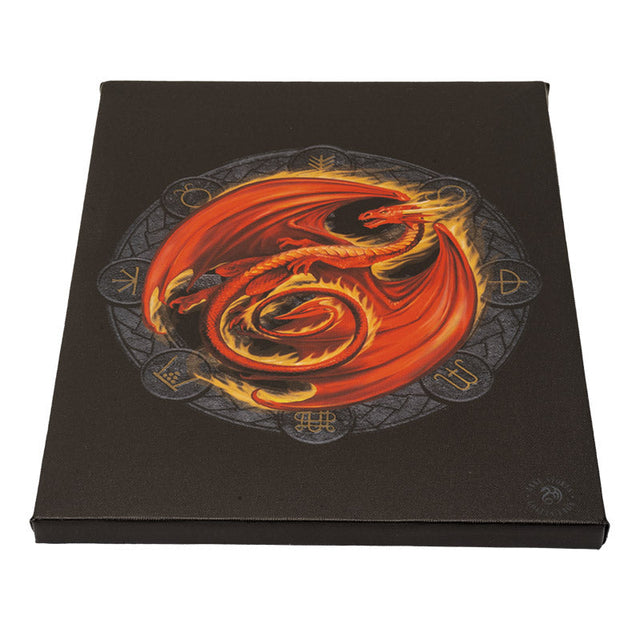 9.8" Anne Stokes Dragon Canvas Print - Beltane - Magick Magick.com