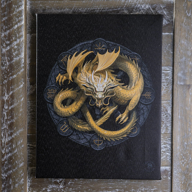9.8" Anne Stokes Dragon Canvas Print - Mabon - Magick Magick.com