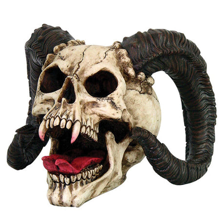 9.8" Ram Horned Skull Statue - Magick Magick.com