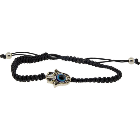 Adjustable Evil Eye Bracelet - Black with Gems - Magick Magick.com