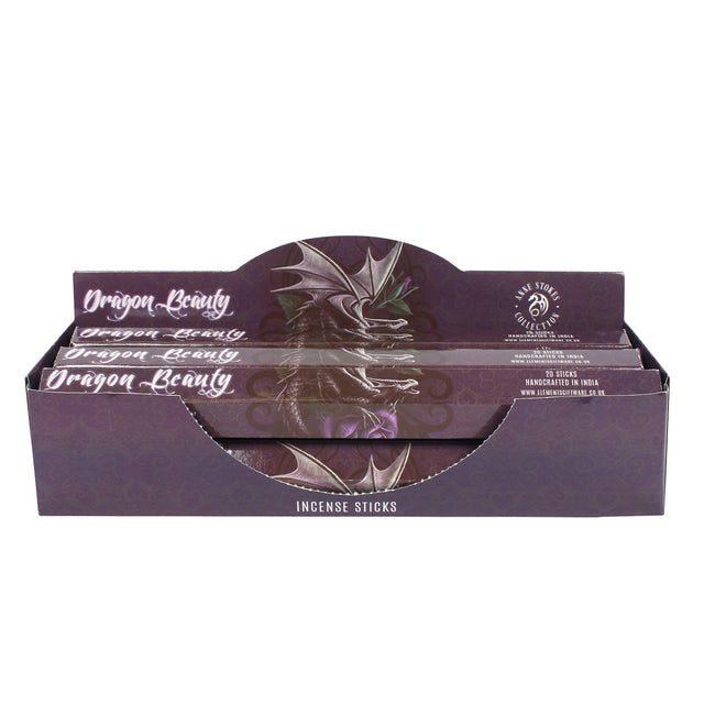 Anne Stokes Incense Sticks Display - Dragon Beauty (6 Packs of 20 Sticks) - Magick Magick.com