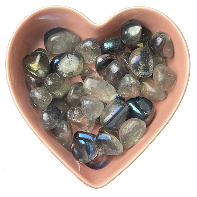 Aqua Aura Quartz Tumbled Stone Natural Gemstone - One Stone - Magick Magick.com