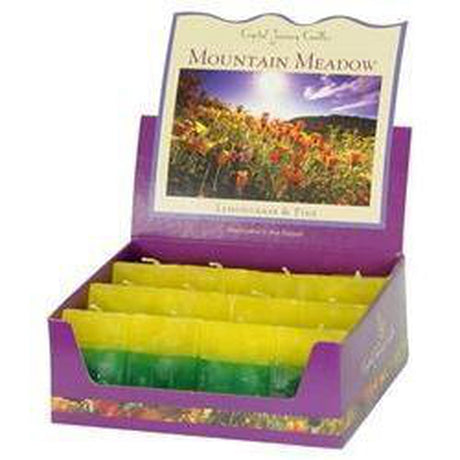 Aromatherapy Scented Square Votives - Mountain Meadow - Lime & Lemongrass (Box of 12) - Magick Magick.com