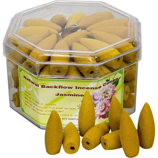 Backflow Incense Cones - Jasmine Fragrance (Pack of 70) - Magick Magick.com