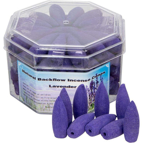 Backflow Incense Cones - Lavender Fragrance (Pack of 70) - Magick Magick.com