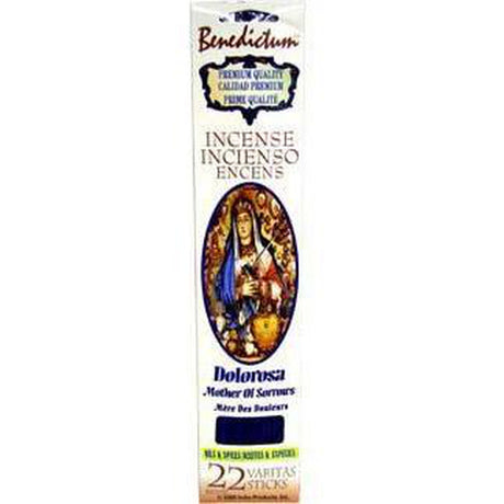Benedictum Incense Sticks 22 Pack - Mother of Sorrows - Magick Magick.com