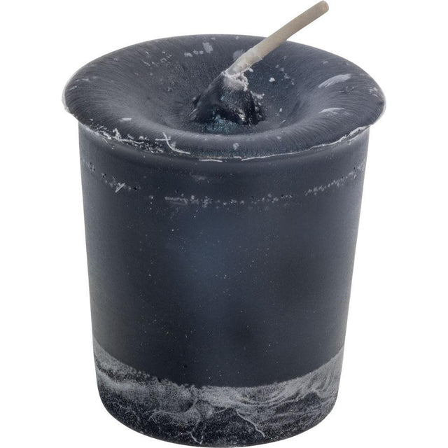 Black Cat Herbal Reiki Charged Votive Candle - Black - Magick Magick.com