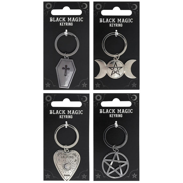 Black Magic Keyrings Display (24 Piece) - Magick Magick.com