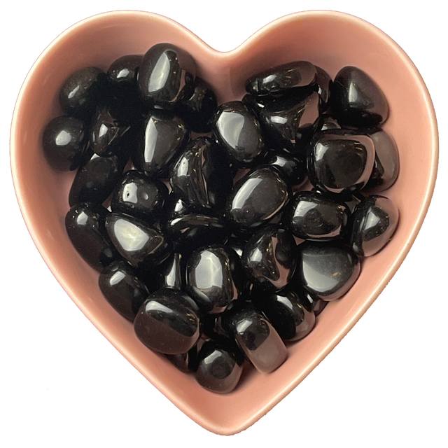 Black Obsidian Tumbled Stone Natural Gemstone - One Stone - Magick Magick.com