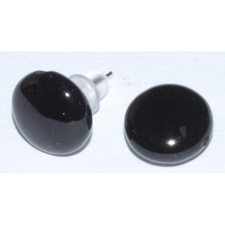 Black Onyx Stud Earrings - Magick Magick.com