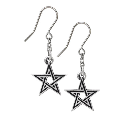 Black Star Earrings - Magick Magick.com